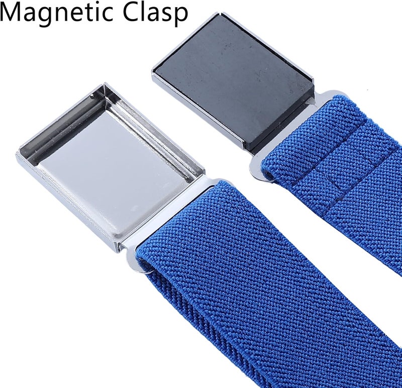 Kajeer Kids Boy Belt Magnetic Belts Adjustable Elastic Belt Magnetic Buckle for Boys Girls(4 PCS) - Image 3